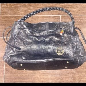 Beautiful black leather handbag